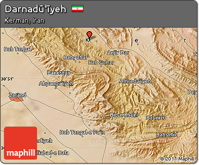 Satellite Map of Darnadū'īyeh