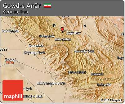 Satellite Map of Gowd-e Anār