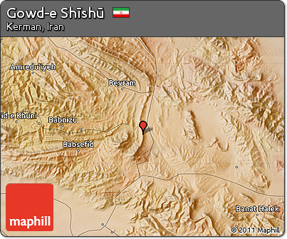 Satellite Map of Gowd-e Shīshū