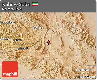 Satellite Map of Kahn-e Sabz