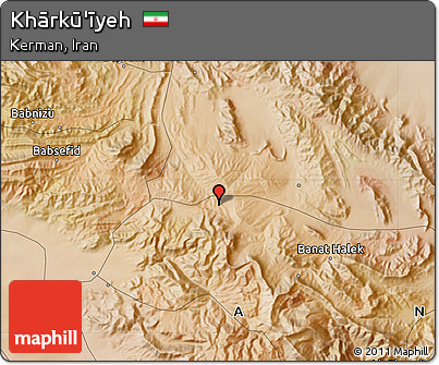 Satellite Map of Khārkū'īyeh