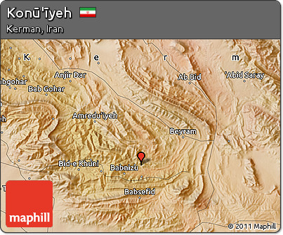 Satellite Map of Konū'īyeh