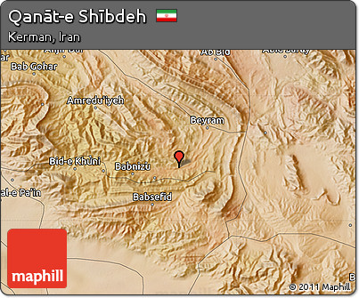 Satellite Map of Qanāt-e Shībdeh
