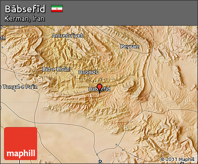Satellite Map of Bābsefīd