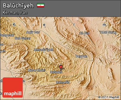 Satellite Map of Balūchīyeh