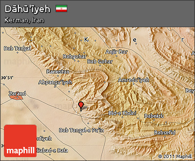 Satellite Map of Dāhū'īyeh
