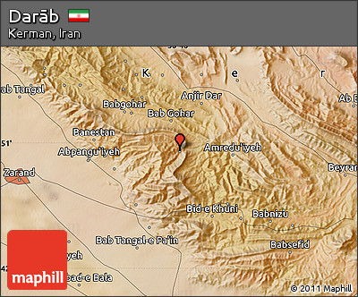 Satellite Map of Darāb