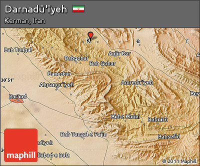 Satellite Map of Darnadū'īyeh