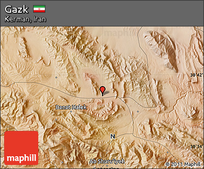 Satellite Map of Gazk