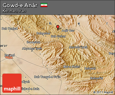 Satellite Map of Gowd-e Anār
