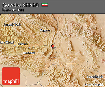 Satellite Map of Gowd-e Shīshū