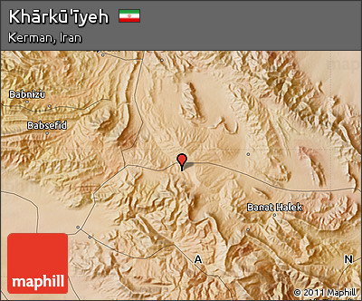 Satellite Map of Khārkū'īyeh