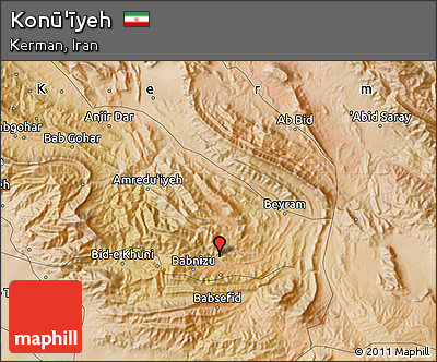 Satellite Map of Konū'īyeh