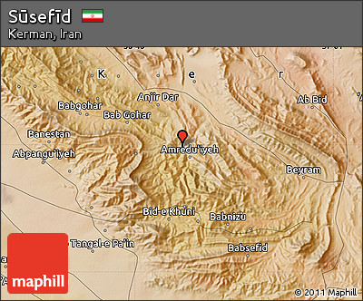 Satellite Map of Sūsefīd