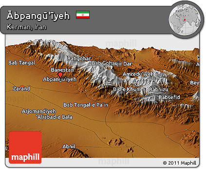 Physical Panoramic Map of Ābpangū'īyeh