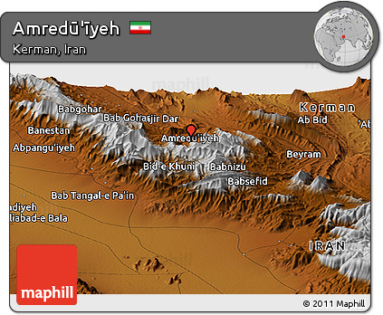 Physical Panoramic Map of Amredū'īyeh