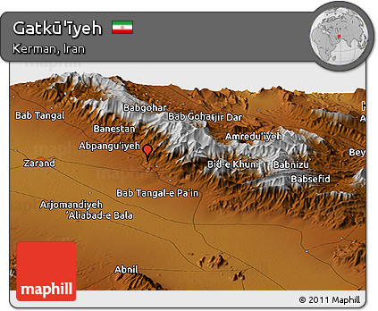 Physical Panoramic Map of Gatkū'īyeh