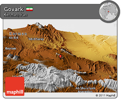 Physical Panoramic Map of Govark