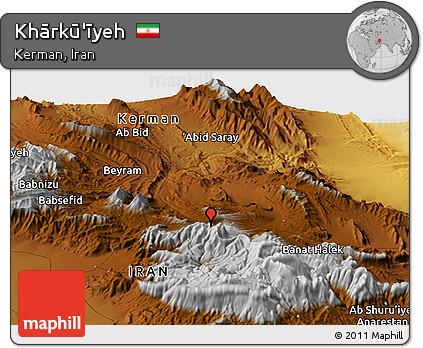 Physical Panoramic Map of Khārkū'īyeh