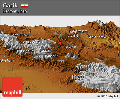 Physical Panoramic Map of Garīk