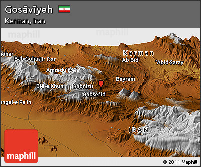 Physical Panoramic Map of Gosāvīyeh