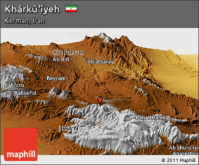 Physical Panoramic Map of Khārkū'īyeh
