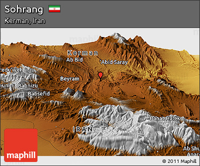 Physical Panoramic Map of Sohrang