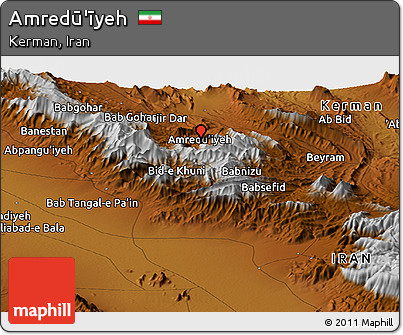 Physical Panoramic Map of Amredū'īyeh