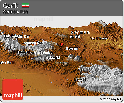 Physical Panoramic Map of Garīk