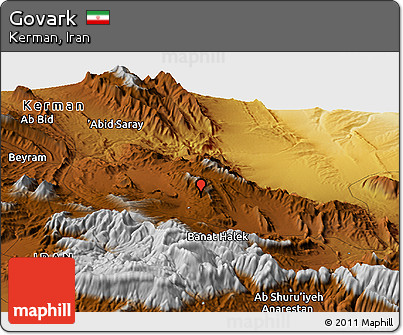 Physical Panoramic Map of Govark