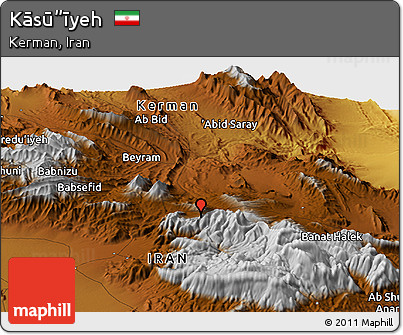 Physical Panoramic Map of Kāsū”īyeh