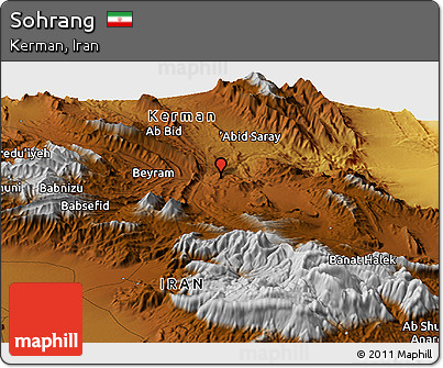 Physical Panoramic Map of Sohrang