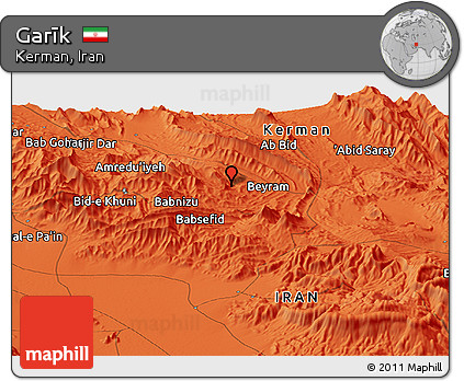 Political Panoramic Map of Garīk