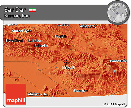 Political Panoramic Map of Sar Dar