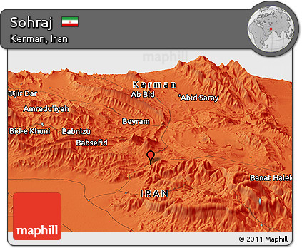 Political Panoramic Map of Sohraj
