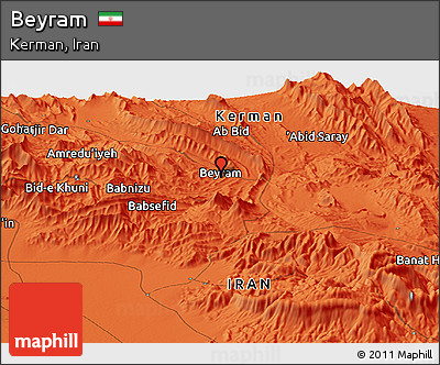 Political Panoramic Map of Beyram