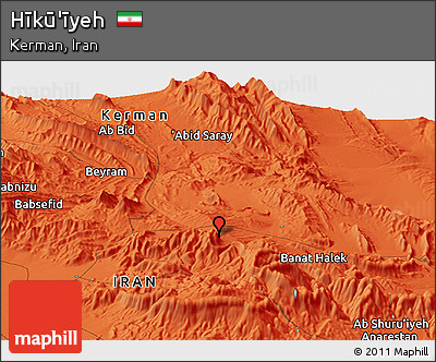 Political Panoramic Map of Hīkū'īyeh