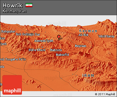 Political Panoramic Map of Howrīk