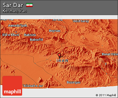 Political Panoramic Map of Sar Dar