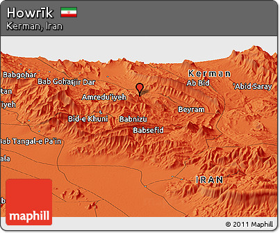 Political Panoramic Map of Howrīk