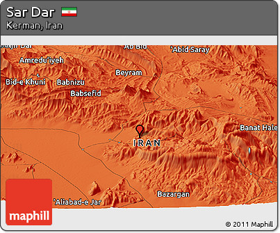 Political Panoramic Map of Sar Dar