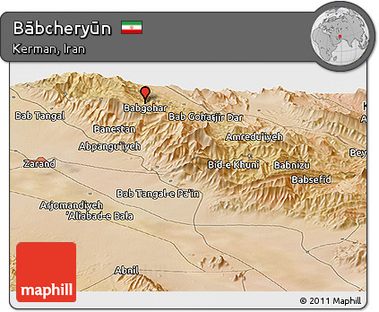 Satellite Panoramic Map of Bābcheryūn