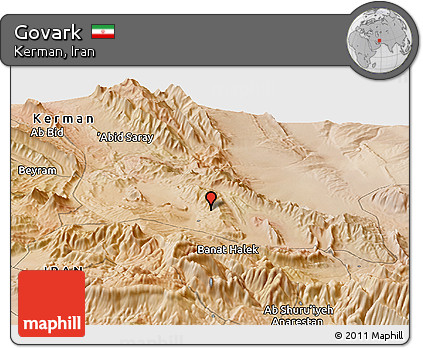 Satellite Panoramic Map of Govark