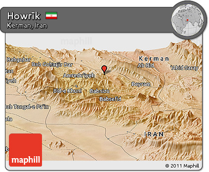 Satellite Panoramic Map of Howrīk