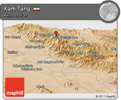 Satellite Panoramic Map of Kam Tang
