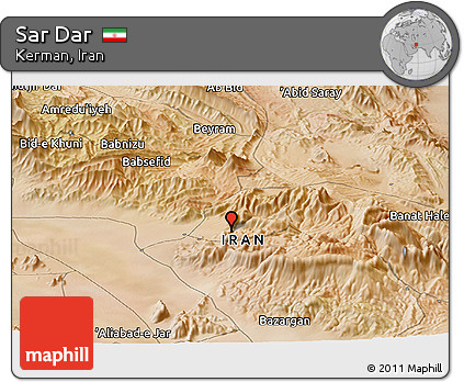 Satellite Panoramic Map of Sar Dar