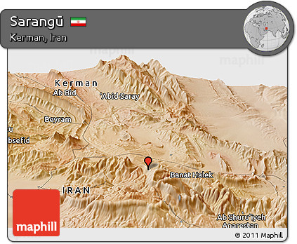 Satellite Panoramic Map of Sarangū