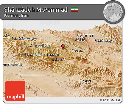 Satellite Panoramic Map of Shāhzādeh Moḩammad