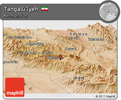 Satellite Panoramic Map of Tangalū'īyeh