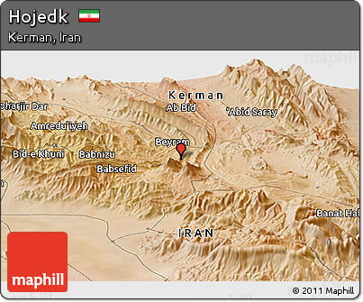 Satellite Panoramic Map of Hojedk